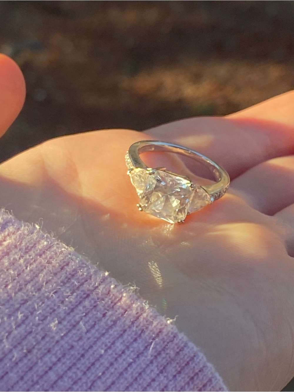 Sterling Silver Cubic Zirconia Ring